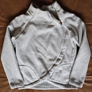 Girls 90 degrees zip neck fleece lined sweatshirt Size Medium 10